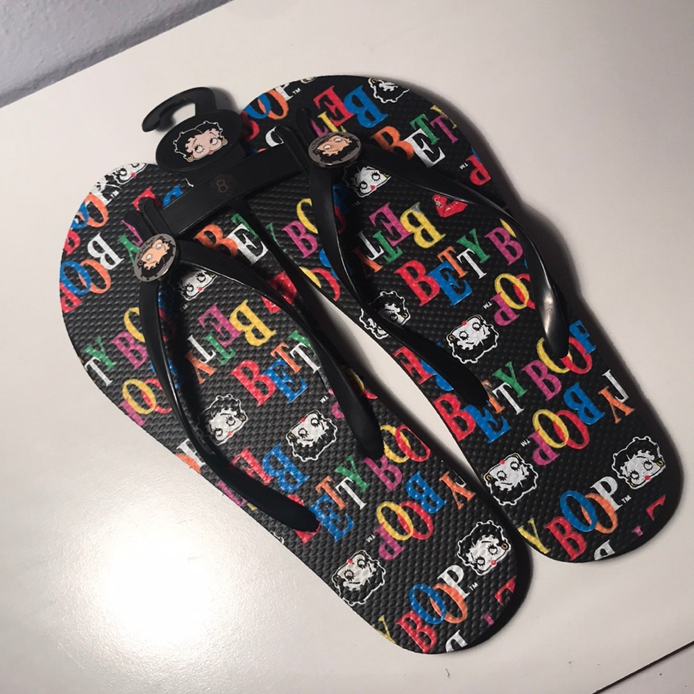 🌈New Betty Boop Flip Flop Sandals